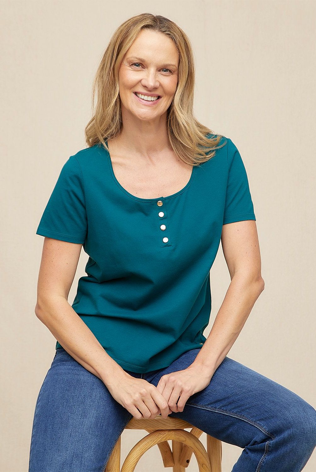 S COCCI - Polera Manga Corta Mujer S Cocci Algodón