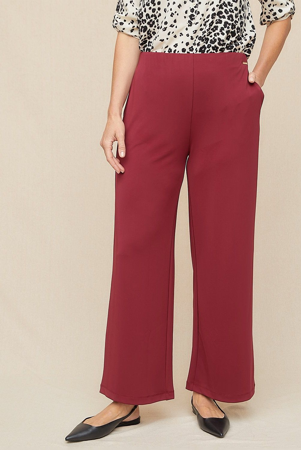S COCCI - Pantalón Wide Leg Tiro Alto Mujer S Cocci