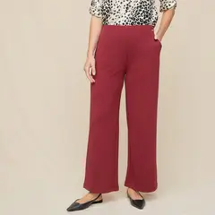 S COCCI - Pantalón Wide Leg Tiro Alto Mujer