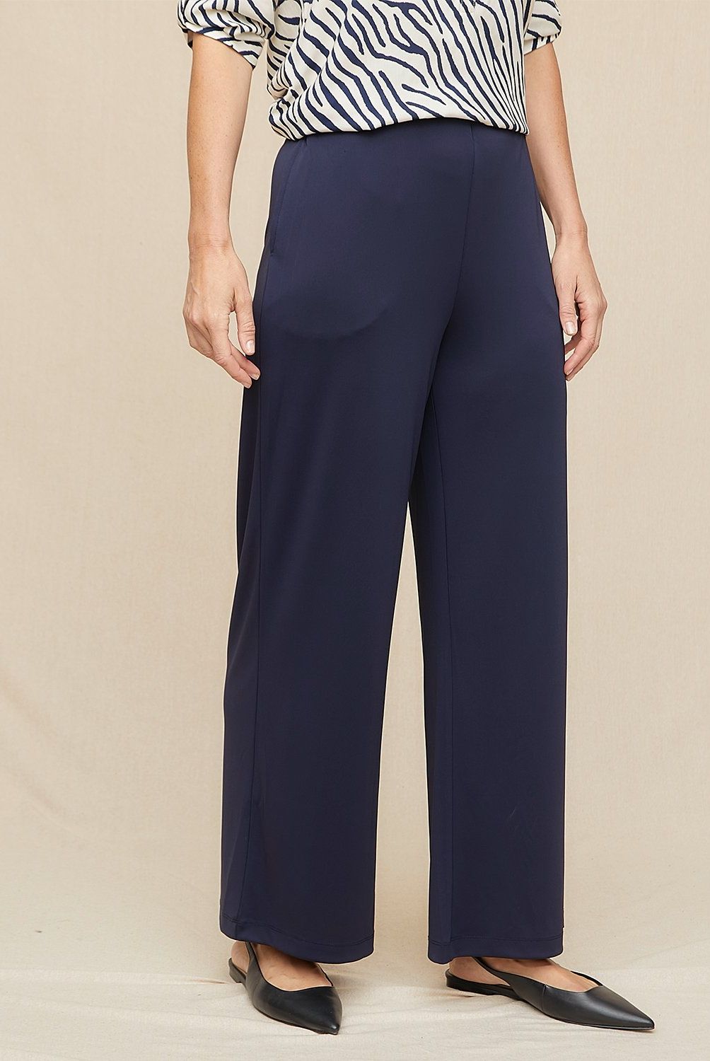 S COCCI - Pantalones Wide Leg Mujer S Cocci Tiro Medio Casual