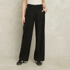 SYBILLA - Pantalón Sastre Wide Leg Tiro Alto Mujer