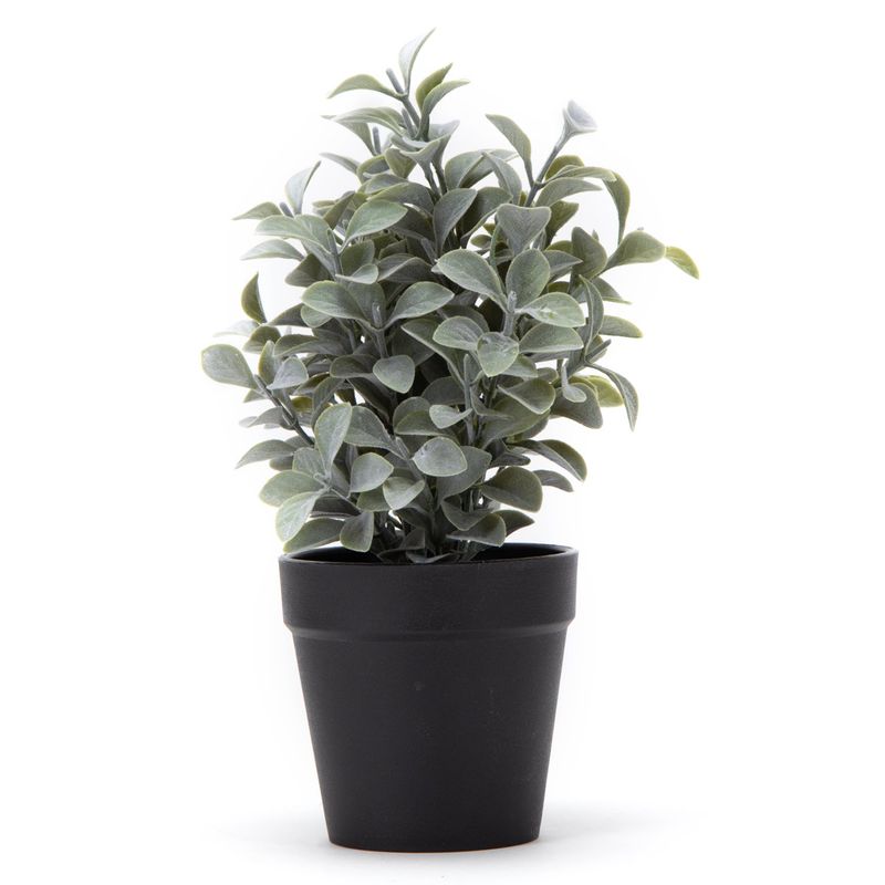 MICA - Planta Pot Plástica Negro 25.4Cm Mica