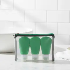 BENETTON - Set X 3 Botellas De Viaje De Silicona