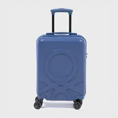 BENETTON - MALETA VINTAGE AZUL M