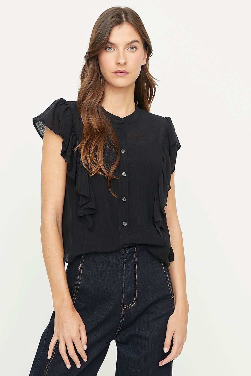 BASEMENT - Blusa Basement Sin Mangas Mujer Diseño Liso Viscosa