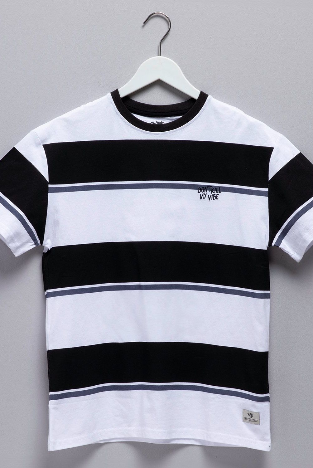 FEDERATION - Polera Federation Algodón Rayas Niño Manga Corta Casual
