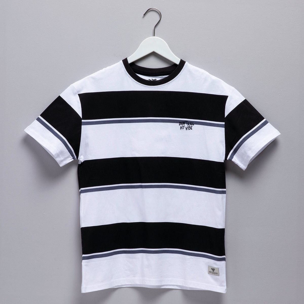 FEDERATION - Polera Federation Algodón Rayas Niño Manga Corta Casual