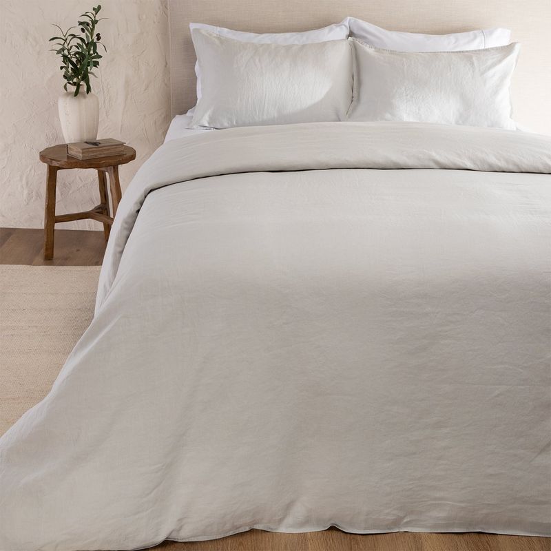 CASA CANTABRIA - Funda Plumón 100% Lino Ivory Casa Cantabria