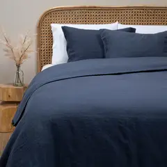 BASEMENT HOME - Funda Plumón Lino Con Fundas De Almohada