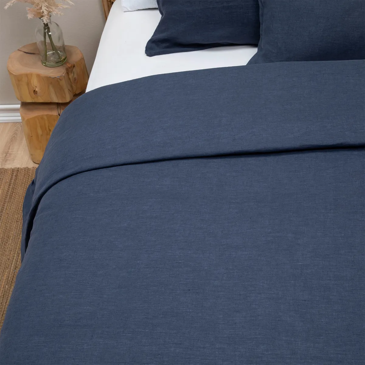 BASEMENT HOME - Funda Plumón Lino Con Fundas De Almohada Basement Home