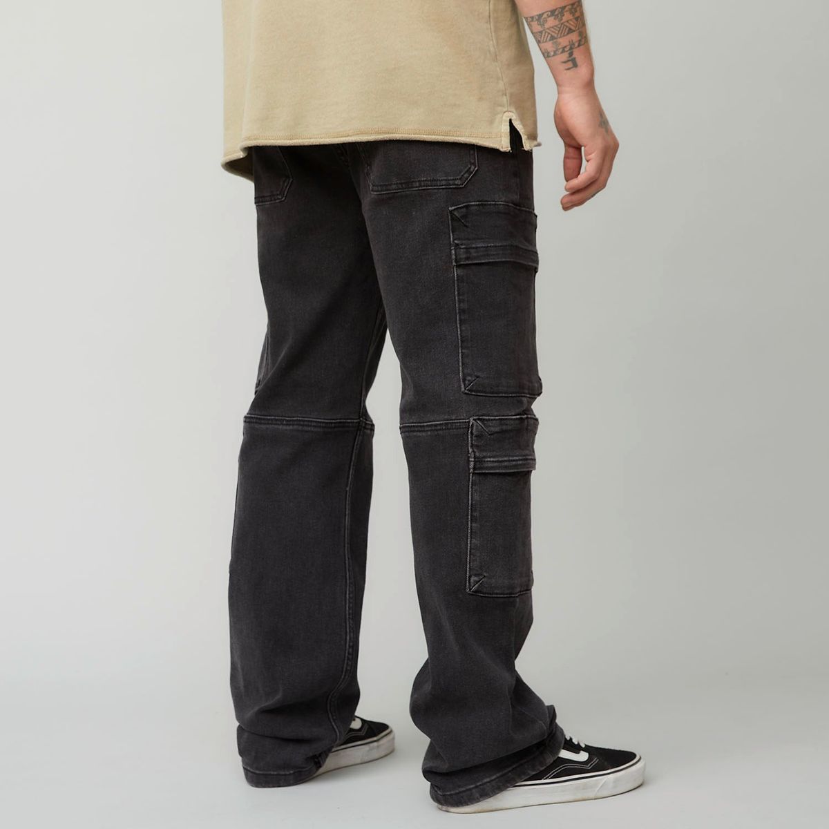 AMERICANINO - Jeans Cargo Relax Fit Americanino Algodón Hombre