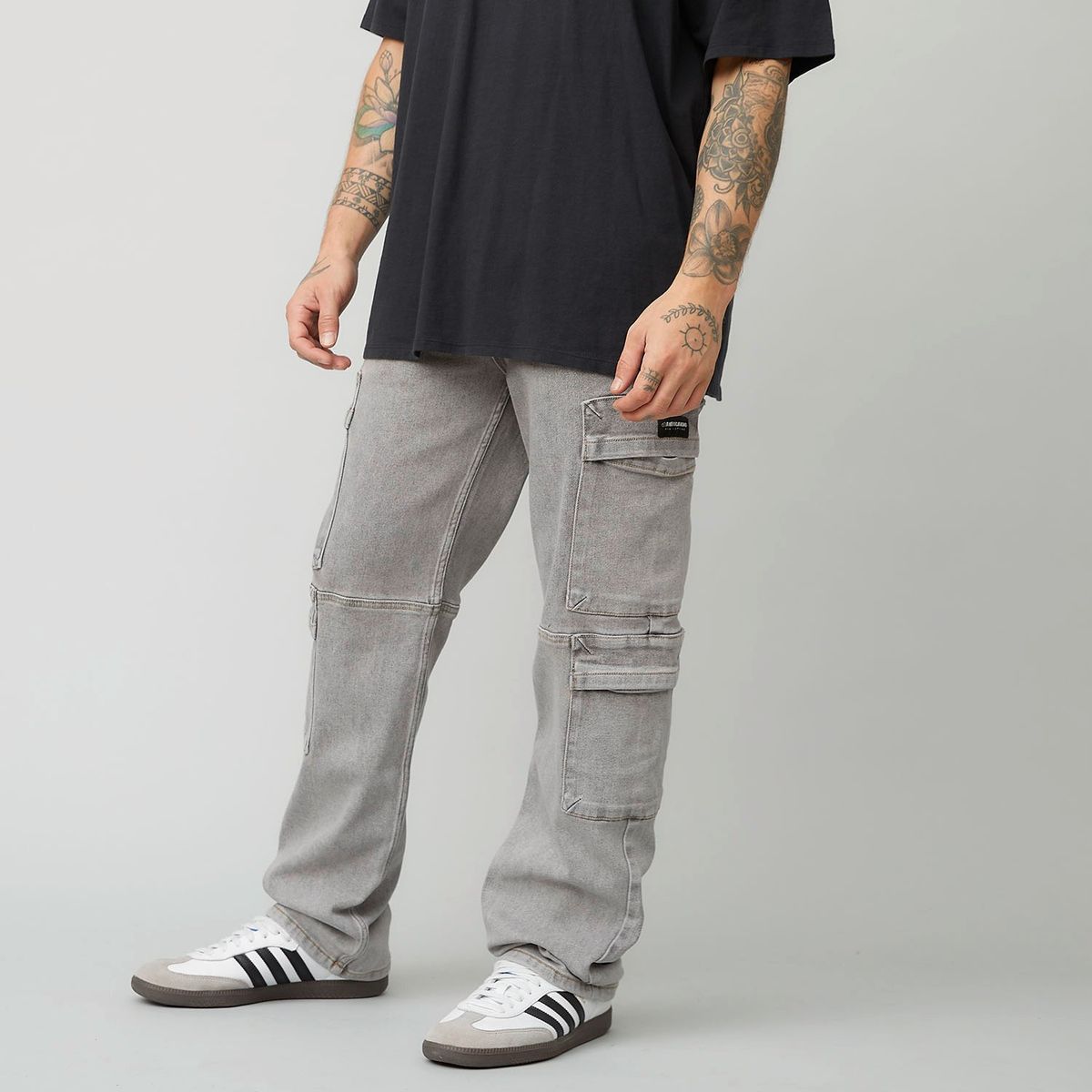 AMERICANINO - Jeans Cargo Relax Fit Americanino Algodón Hombre