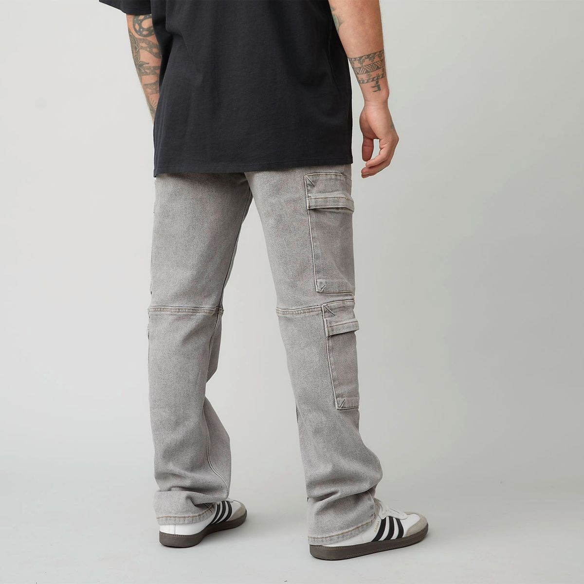 AMERICANINO - Jeans Cargo Relax Fit Americanino Algodón Hombre