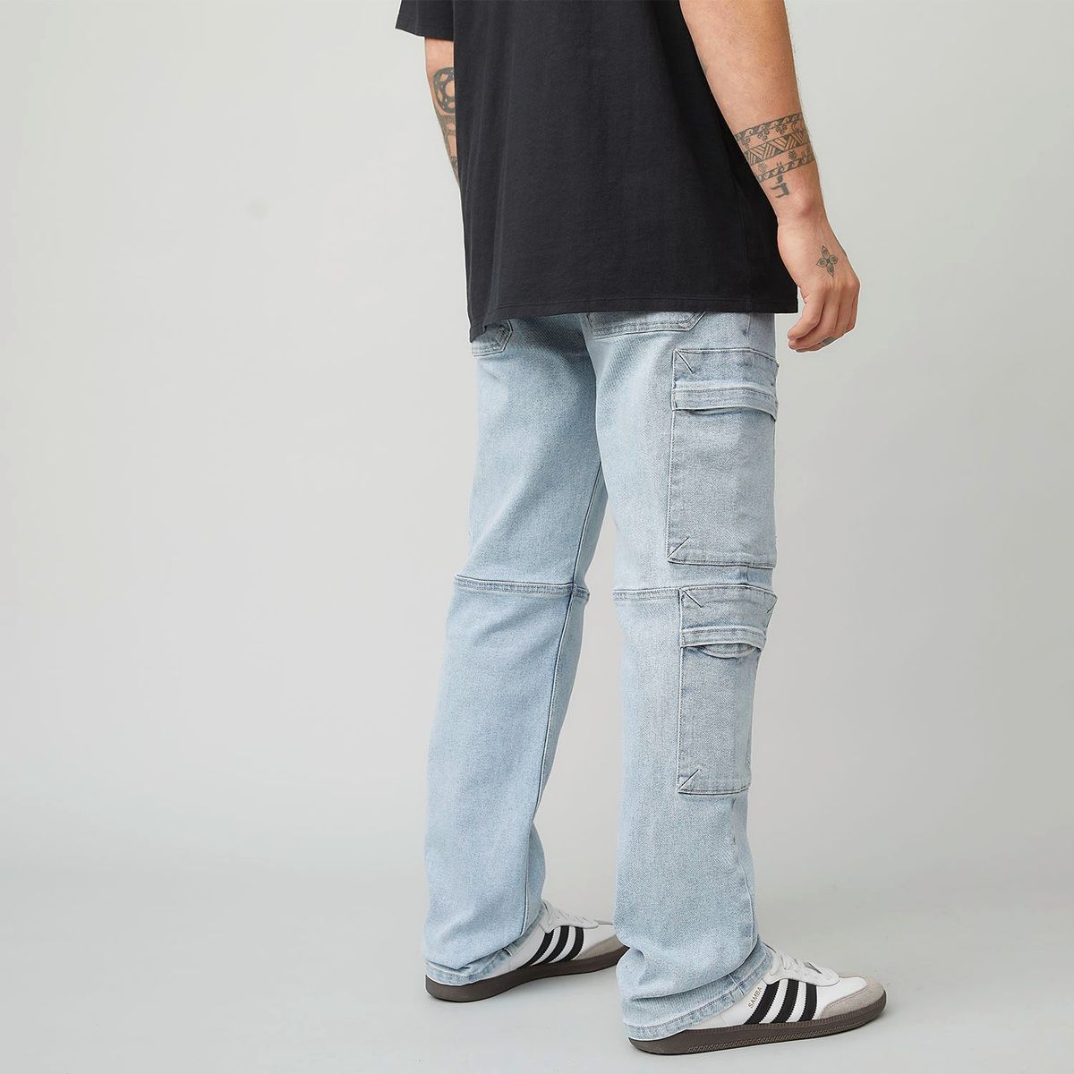 AMERICANINO - Jeans Cargo Relax Fit Americanino Algodón Hombre