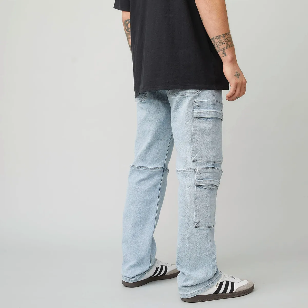 AMERICANINO - Jeans Cargo Relax Fit Americanino Algodón Hombre