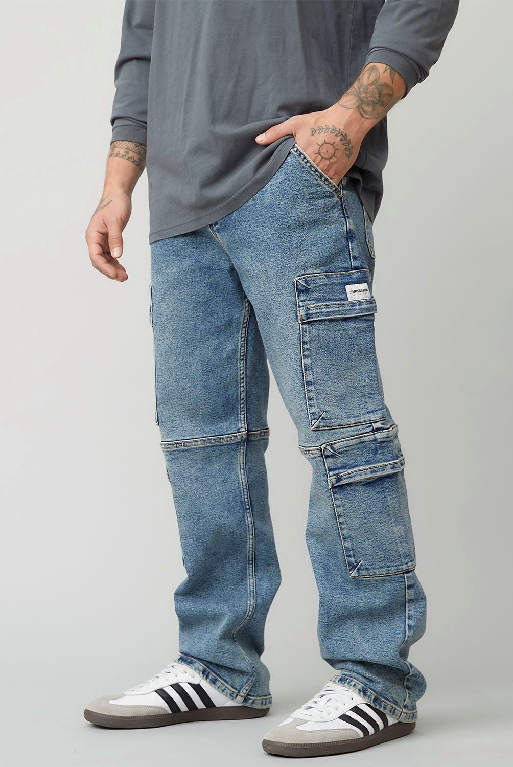 AMERICANINO - Jeans Cargo Hombre Americanino