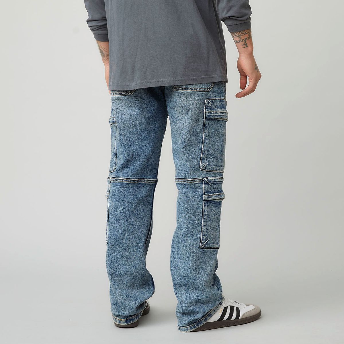 AMERICANINO - Jeans Cargo Relax Fit Americanino Algodón Hombre