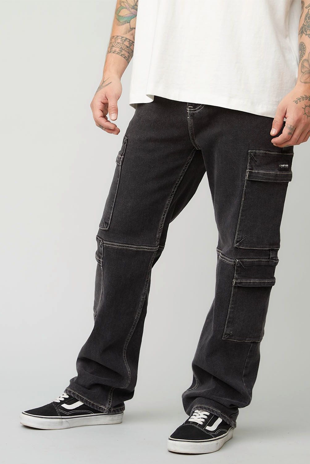 AMERICANINO - Jeans Cargo Relax Fit Americanino Algodón Hombre