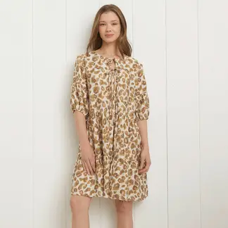 UNIVERSITY CLUB - Vestido Mujer Viscosa Estampado Animal Print
