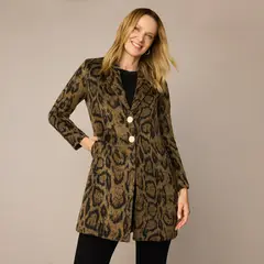 S COCCI - Abrigo S.Cocci Diseño Liso Mujer Manga Larga