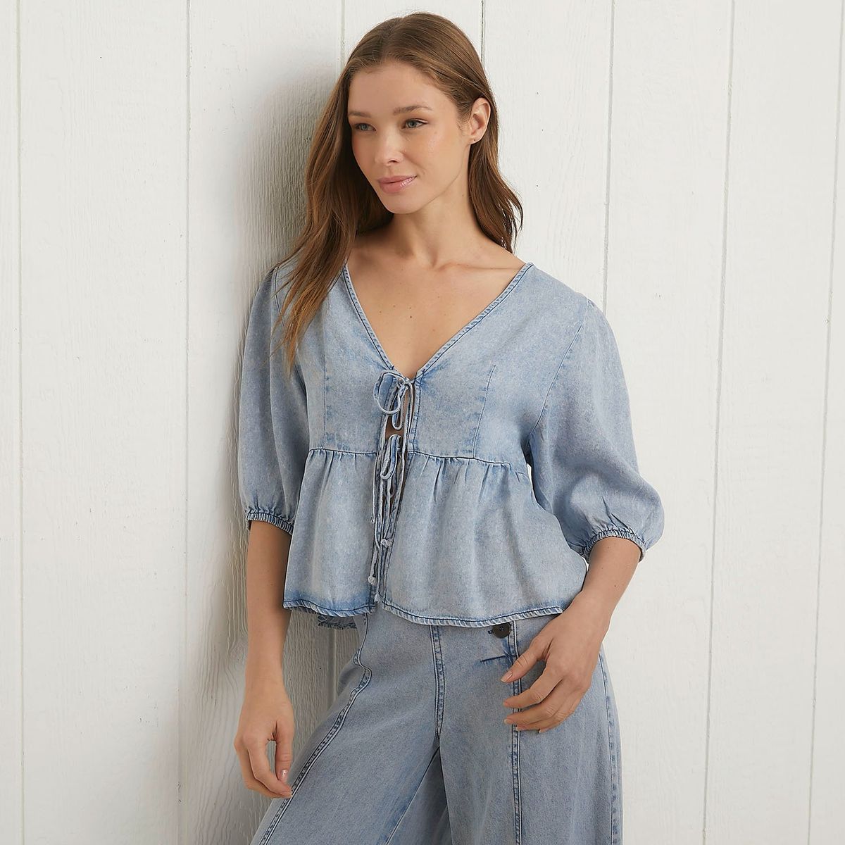 UNIVERSITY CLUB - Polera University Club Tencel Manga 3/4 Mujer