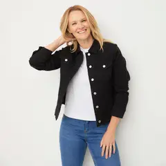 NEWPORT - Chaqueta Denim Mujer Algodón Manga Larga