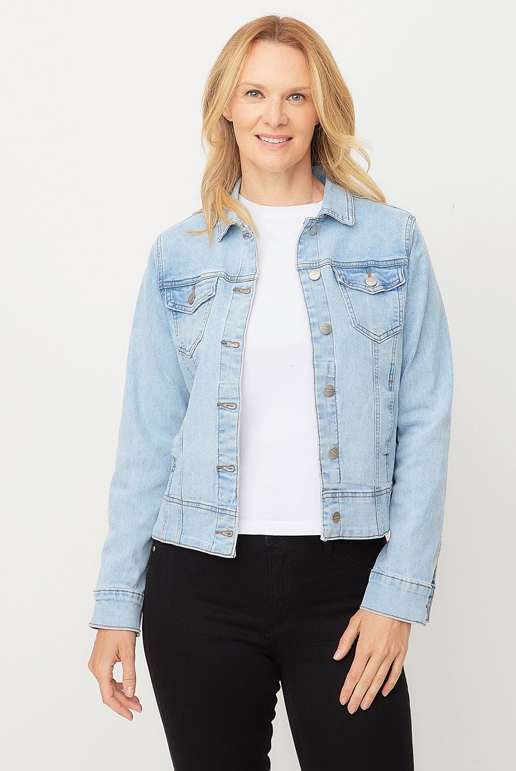 NEWPORT - Chaqueta Newport Denim Mujer Algodón Manga Larga