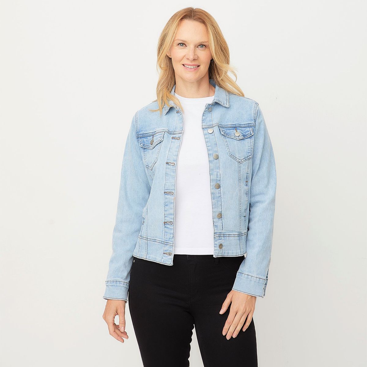 NEWPORT - Chaqueta Newport Denim Mujer Algodón Manga Larga