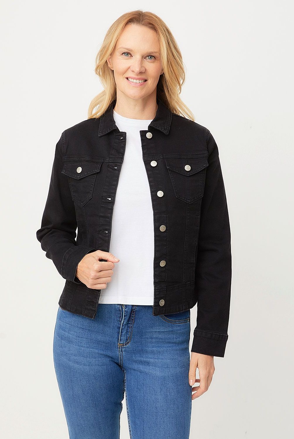 NEWPORT - Chaqueta Newport Denim Mujer Algodón Manga Larga