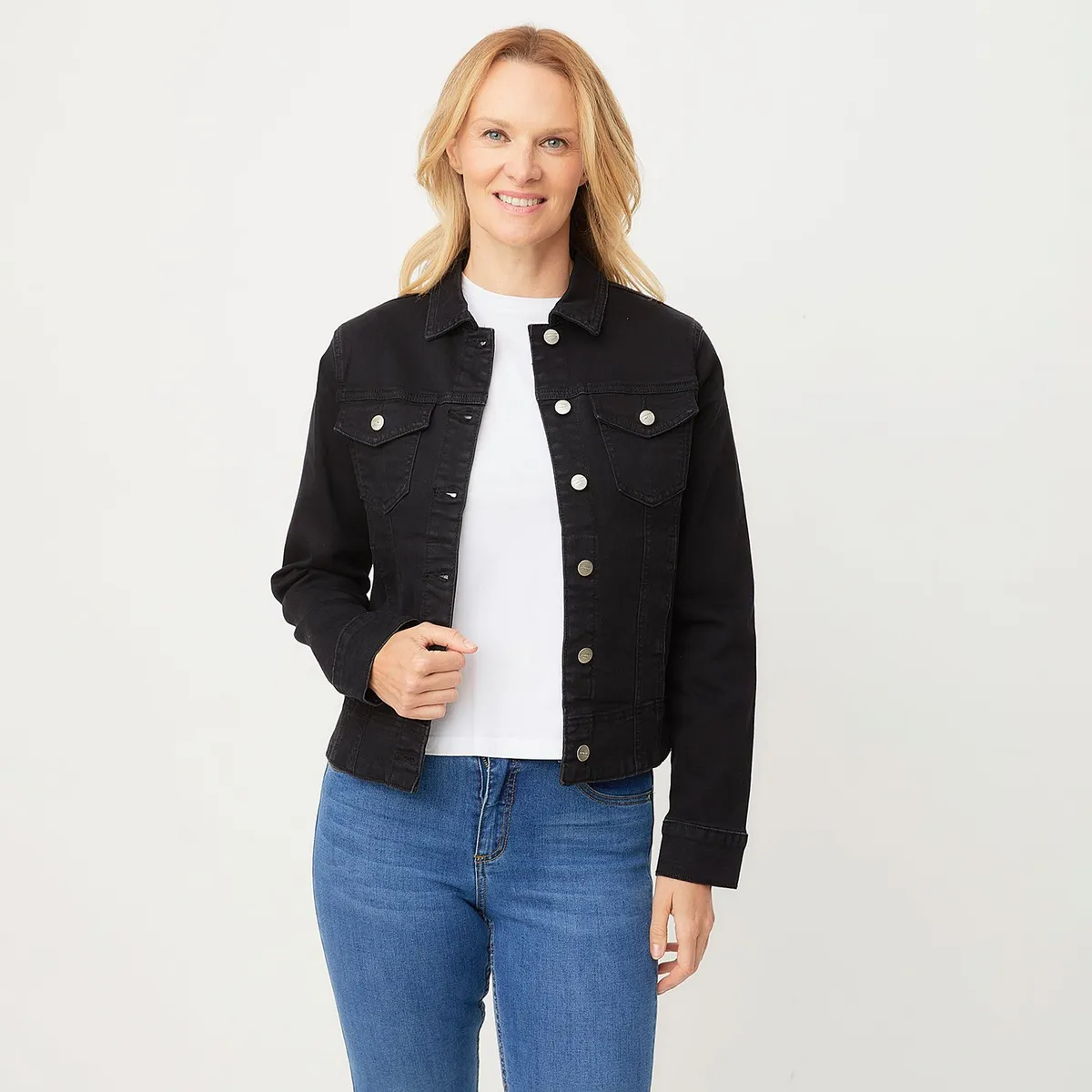 NEWPORT - Chaqueta Newport Denim Mujer Algodón Manga Larga