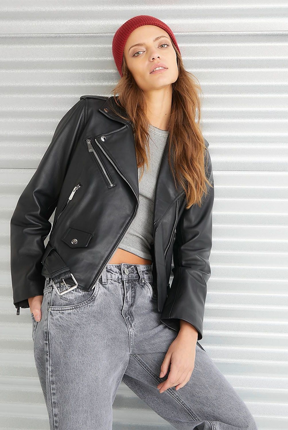AMERICANINO - Chaqueta De Cuero Mujer Americanino