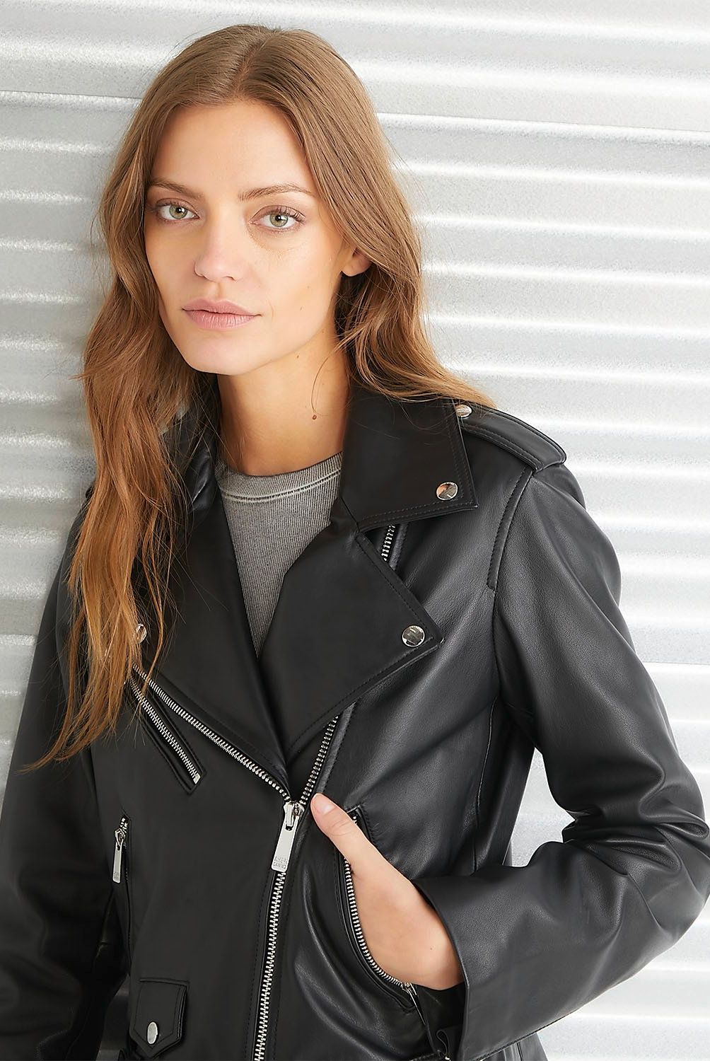 AMERICANINO - Chaqueta De Cuero Mujer Americanino