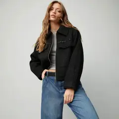 AMERICANINO - Chaqueta Diseño Urbano Mujer Manga Larga