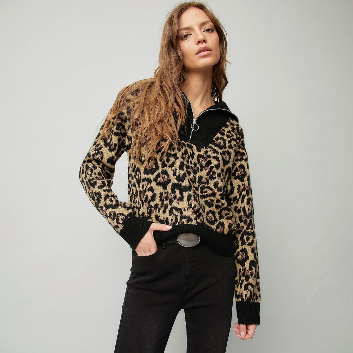 AMERICANINO - Sweaters Americanino Mujer Manga Larga Multicolor con Cierre