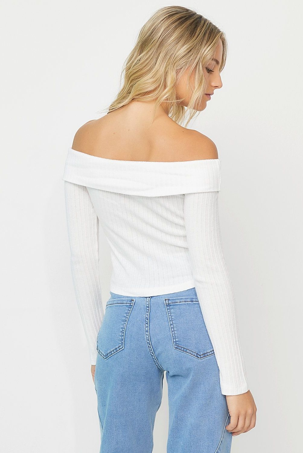 DOO AUSTRALIA - Polera Manga Larga Mujer Doo Australia Viscosa Off Shoulder