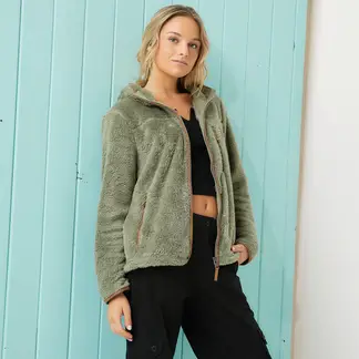 DOO AUSTRALIA - Polerón Mujer Fleece Con Gorro