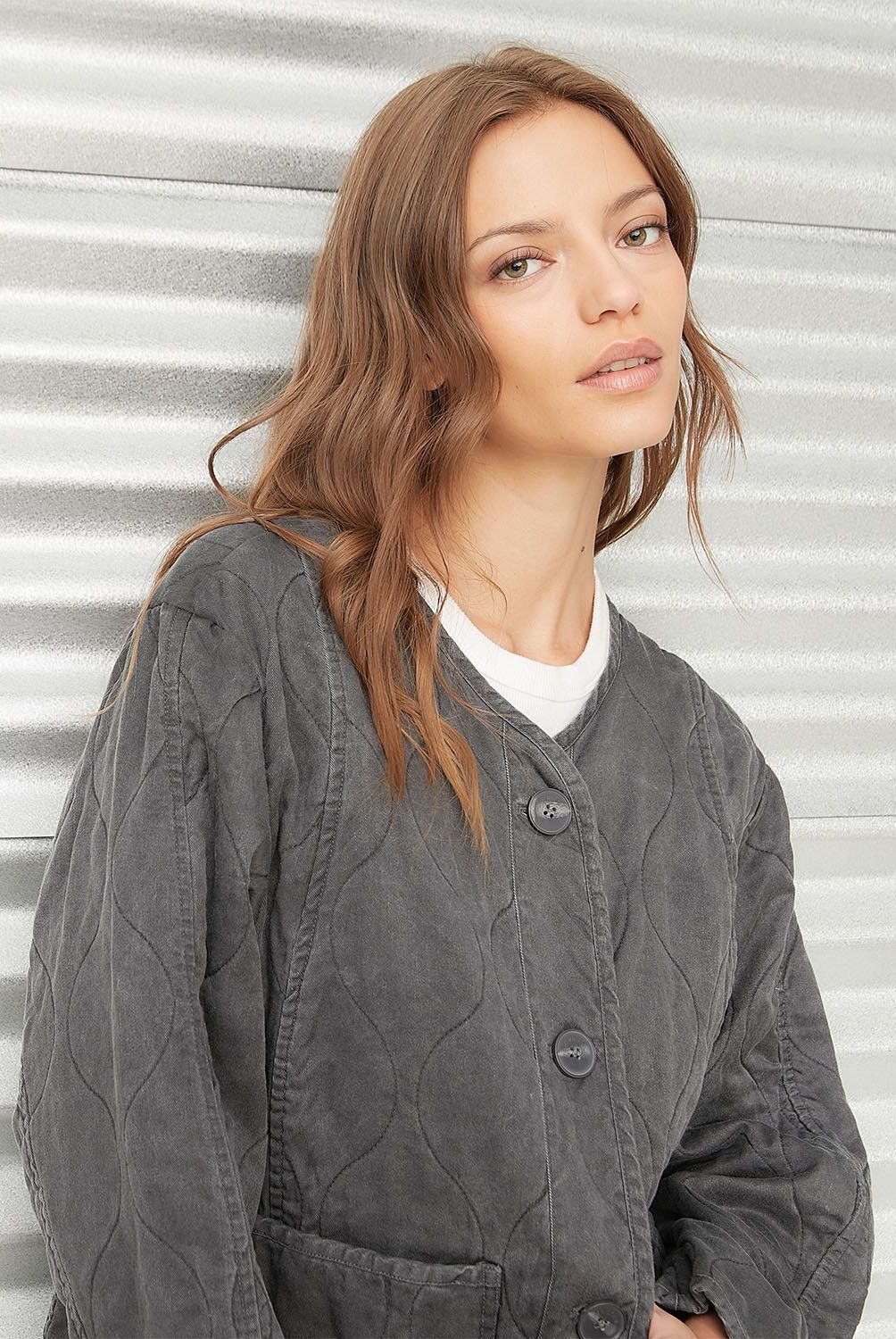 AMERICANINO - Chaqueta Americanino Mujer Lyocell Manga Larga Casual