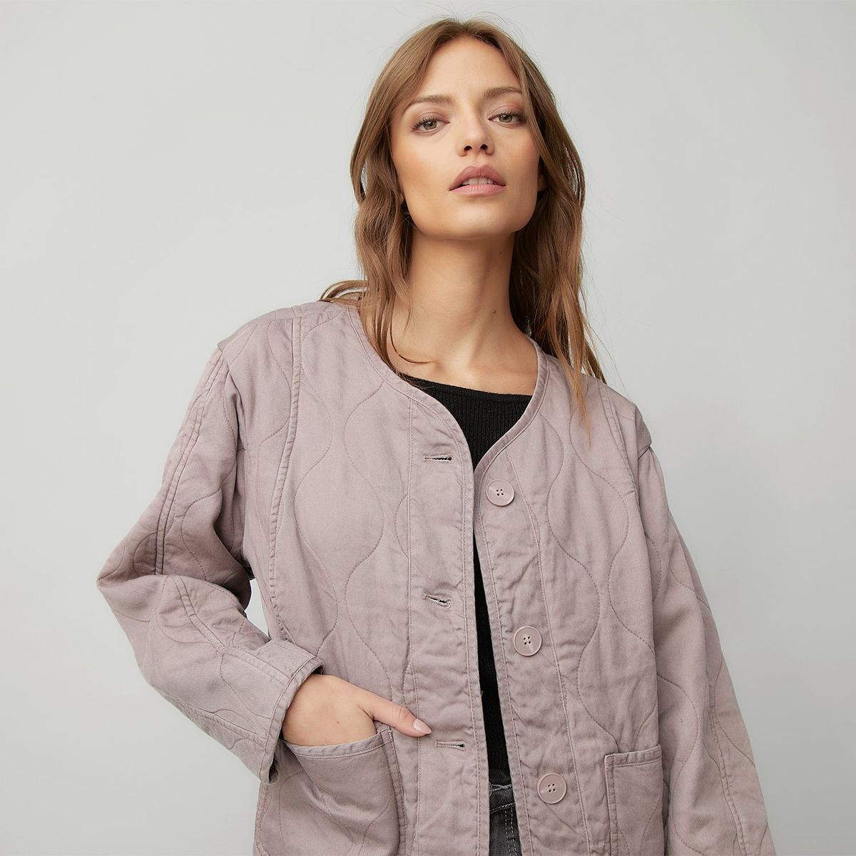 AMERICANINO - Chaqueta Americanino Mujer Lyocell Manga Larga Casual