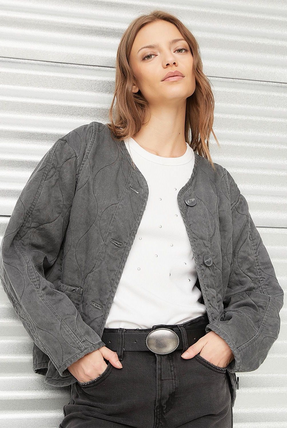 AMERICANINO - Chaqueta Americanino Mujer Lyocell Manga Larga Casual