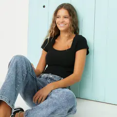 DOO AUSTRALIA - Polera Manga Corta Algodón Mujer