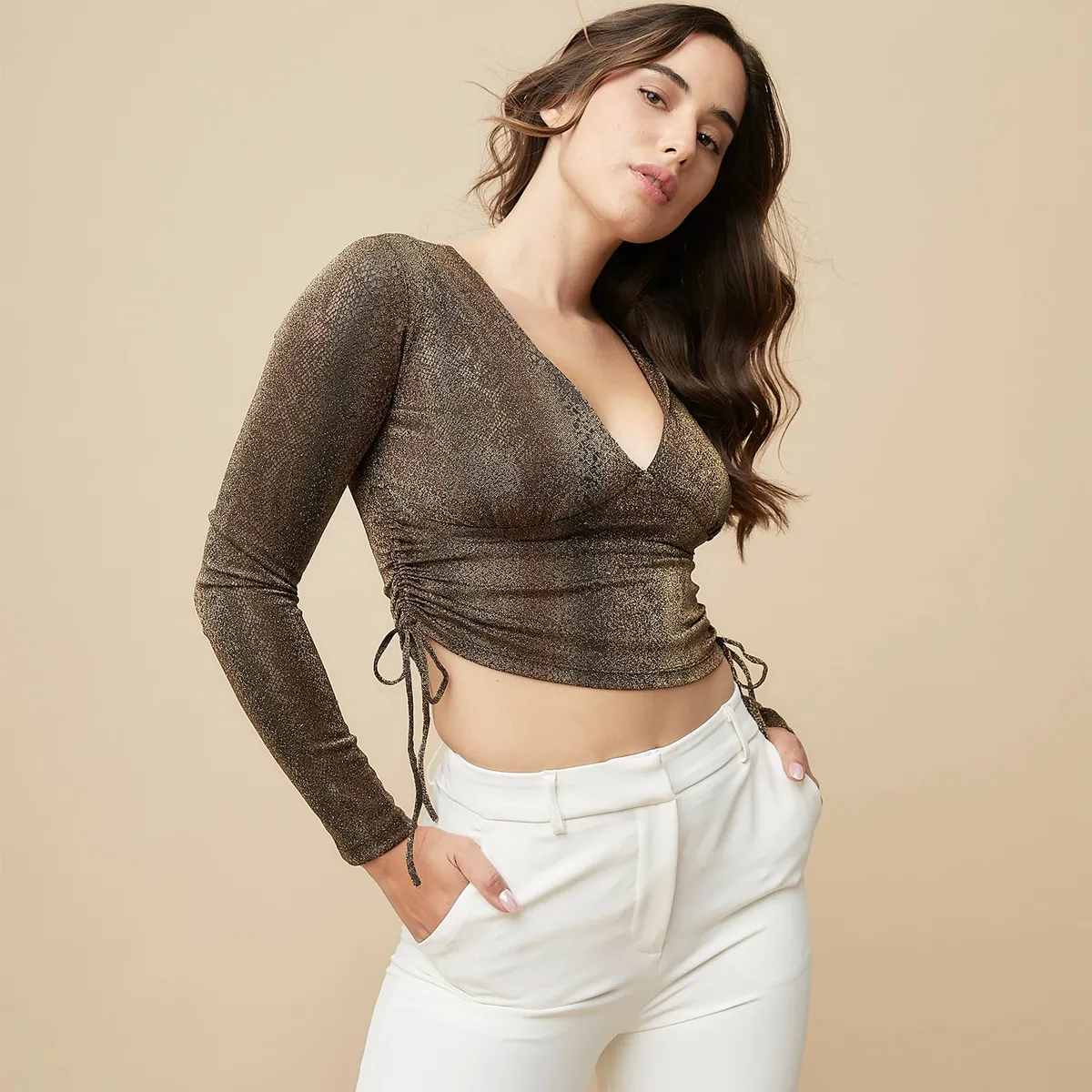 MOSSIMO - Polera Manga Larga Mujer Mossimo