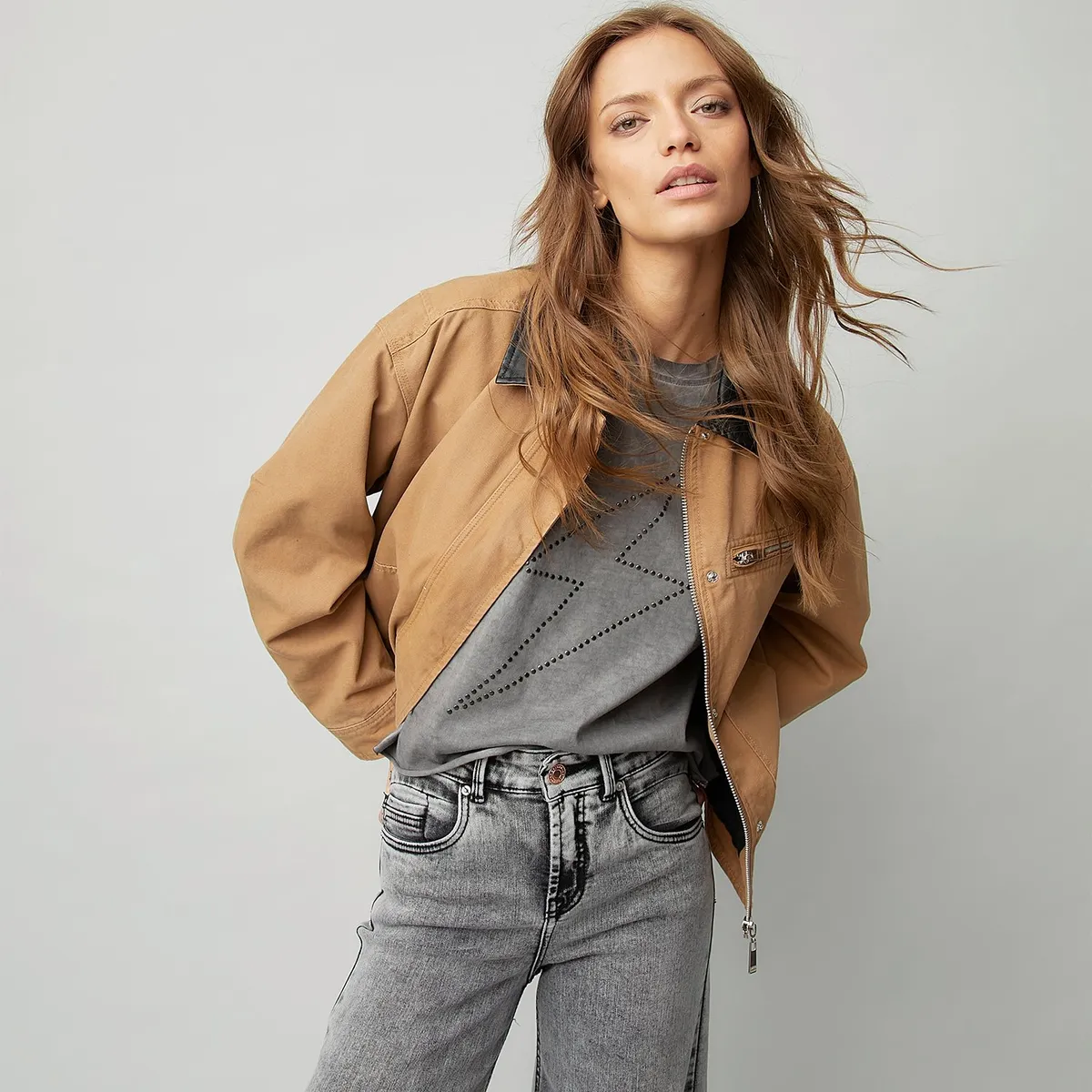 AMERICANINO - Chaqueta Americanino Mujer Algodón Manga Larga