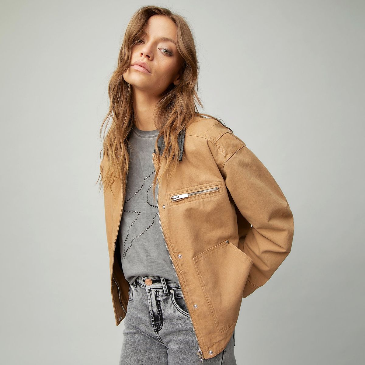 AMERICANINO - Chaqueta Americanino Mujer Algodón Manga Larga