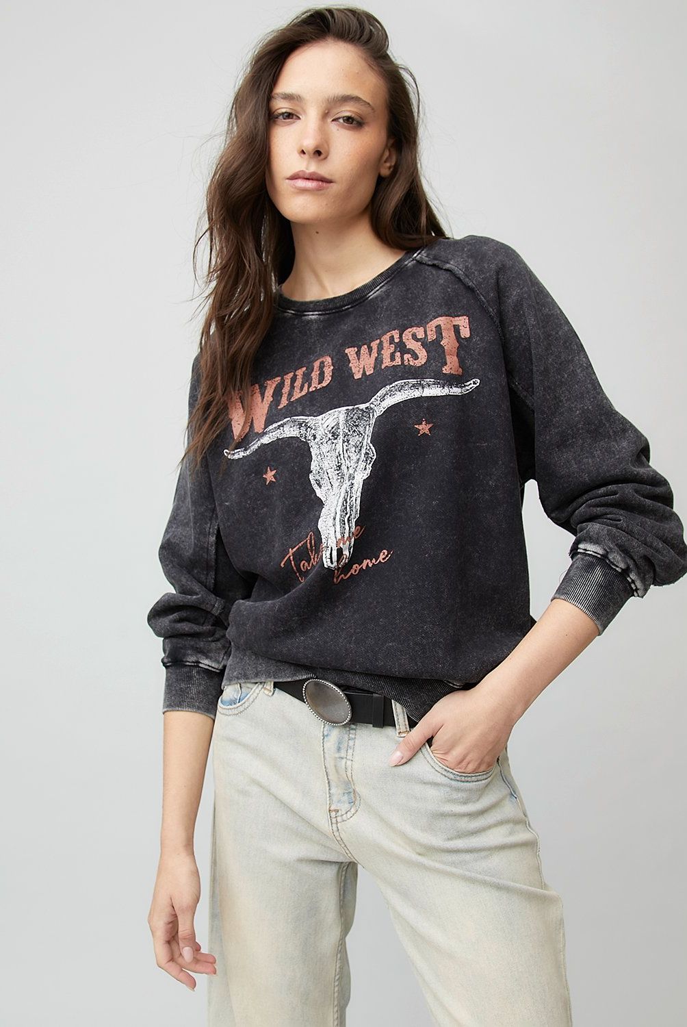 AMERICANINO - Polerón Crew Neck Mujer Americanino