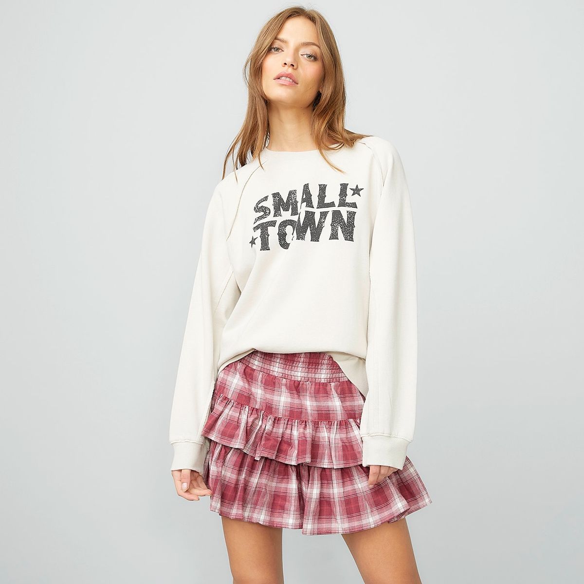 AMERICANINO - Polerón Crew Neck Estampado Americanino Mujer Algodón