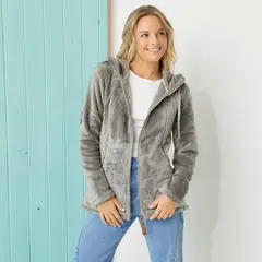 DOO AUSTRALIA - Polerón Polar Mujer Manga Larga Con Gorro