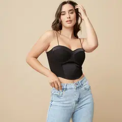 MOSSIMO - Crop Top Sin Mangas Mujer