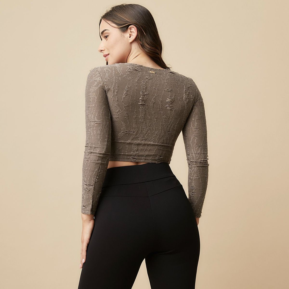 MOSSIMO - Polera Manga Larga Mujer Mossimo