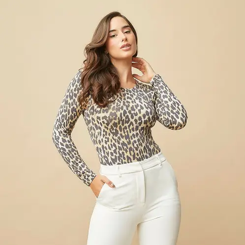 MOSSIMO - Body Manga Larga Mujer
