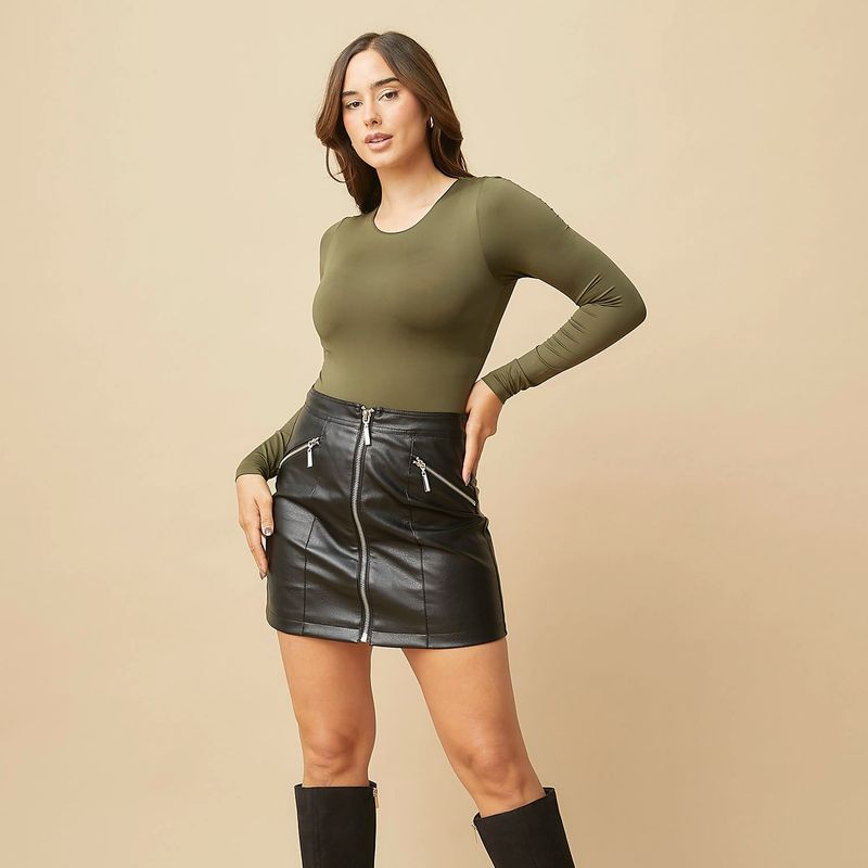 MOSSIMO - Body Manga Larga Mujer Mossimo